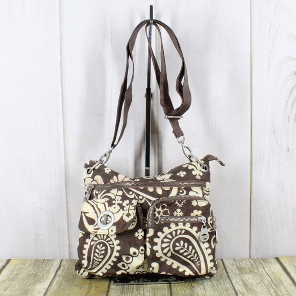 Baggallini Handbags - BAGGALLINI Printed Nylon Crossbody Shoulder Bag
